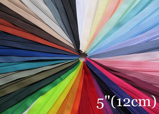 Closed End Zip - 5" (12.5cm)