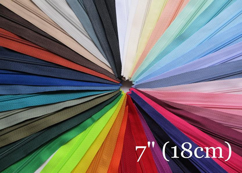 Closed End Zip - 7" (18cm)