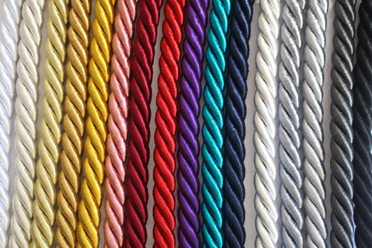 Premium Thick 9mm Plain Furnishing Cord - 18 Colours