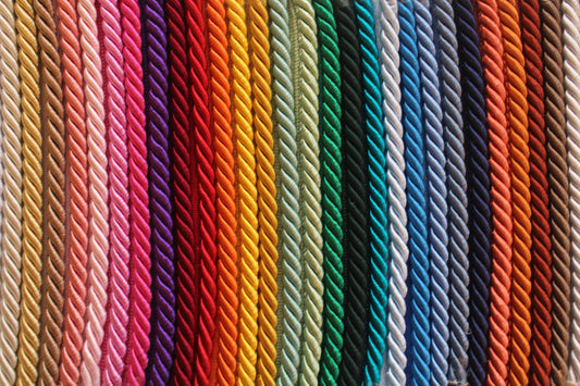 Premium Narrow 6mm Flanged Furnishing Cord - 42 Colours