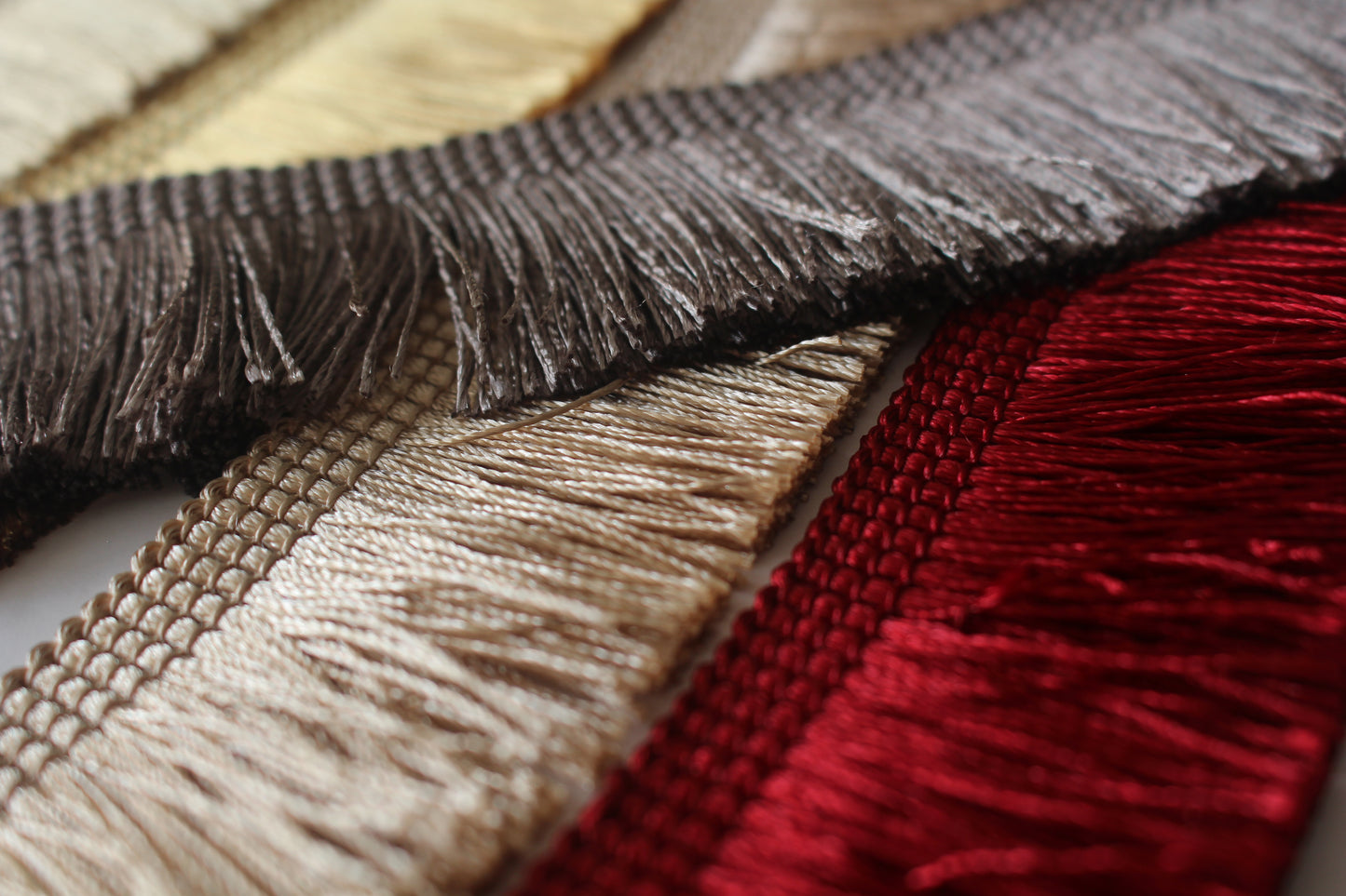 4cm Silky Polycotton Brush Fringe