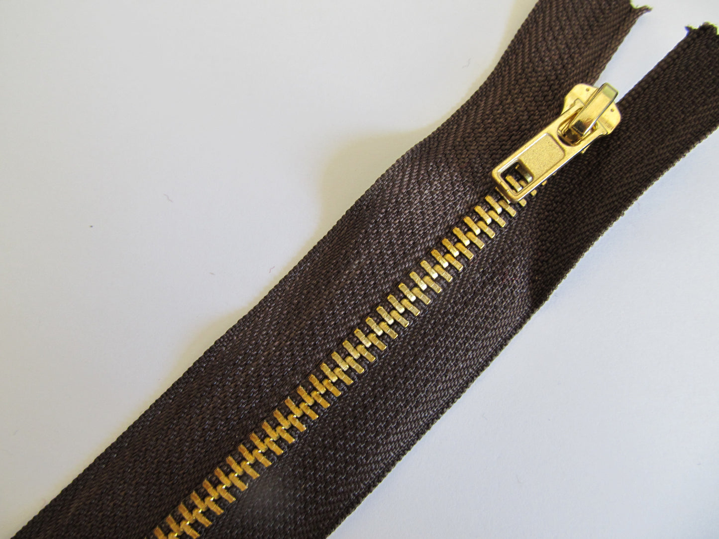 Brass Jeans Zips - Choice of Colours and Sizes