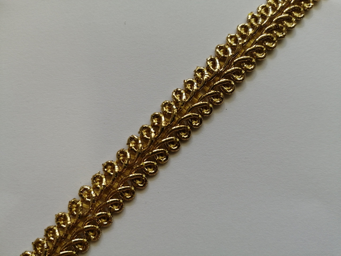 10mm Metallic Scroll Braid