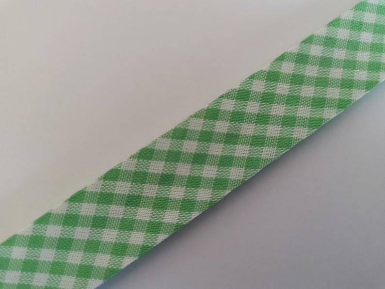 Gingham Check Bias Binding