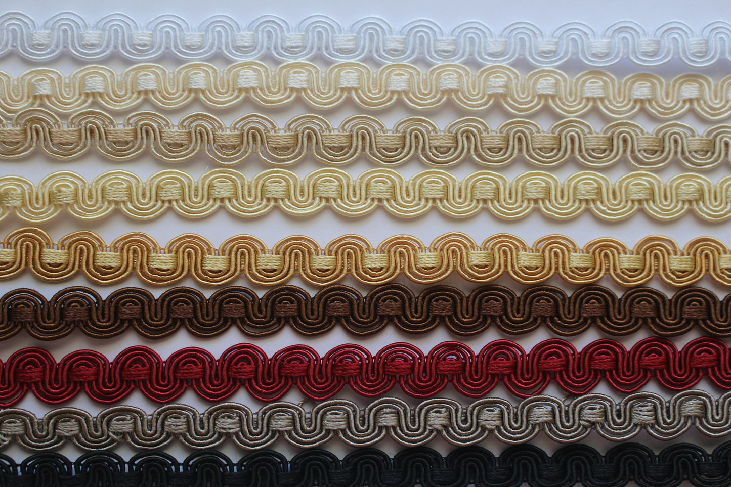 12mm Silky Polycotton Wave Braid