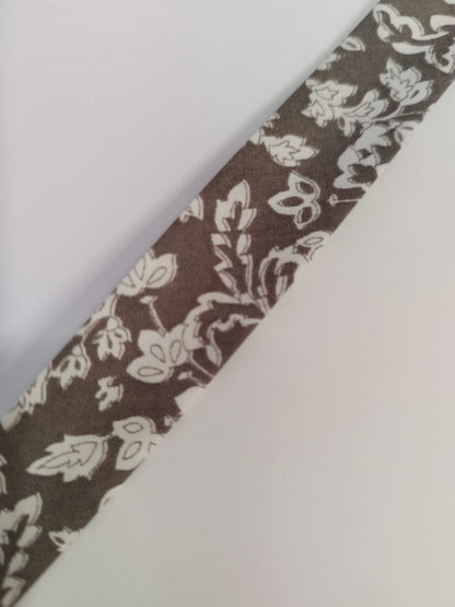 18mm Floral Cotton Bias Binding - by the metre or reel