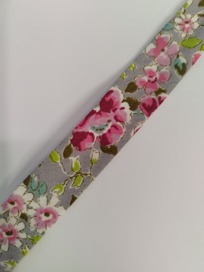 18mm Floral Cotton Bias Binding - by the metre or reel