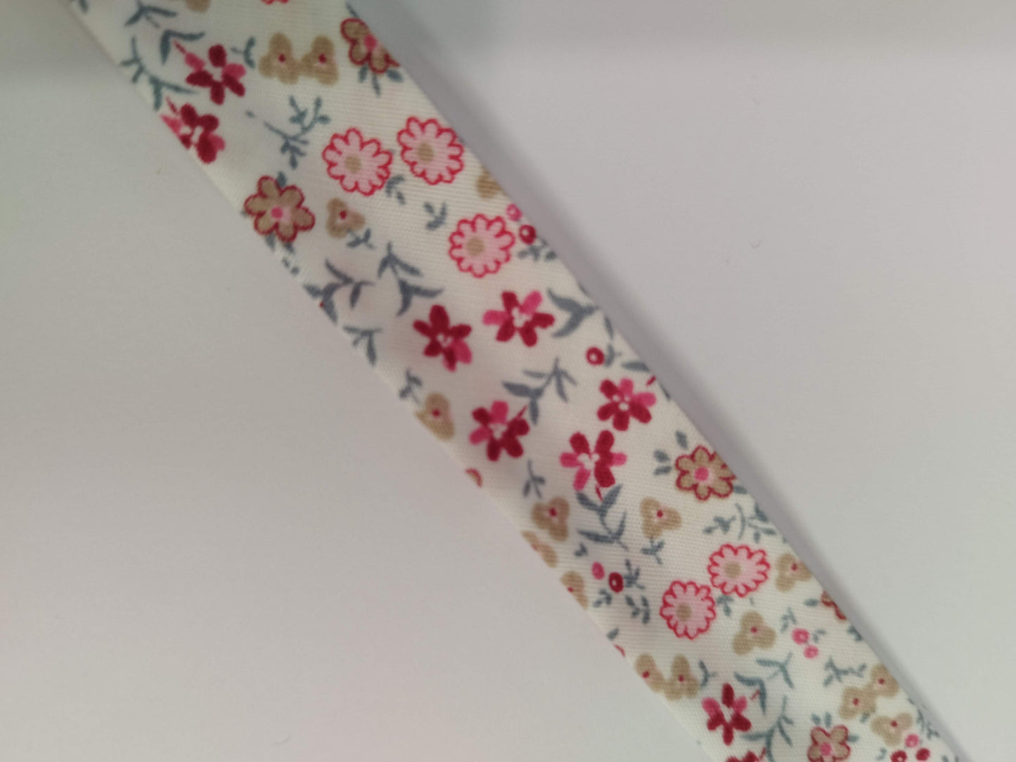 18mm Floral Cotton Bias Binding - by the metre or reel