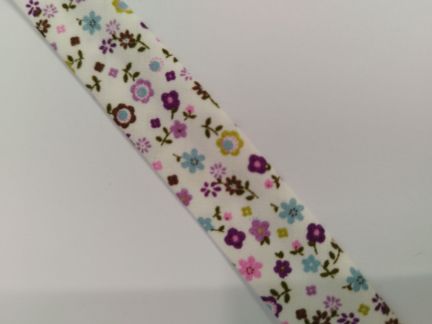 18mm Floral Cotton Bias Binding - by the metre or reel