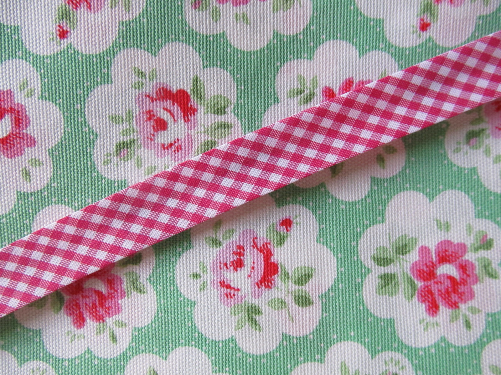 Gingham Check Bias Binding