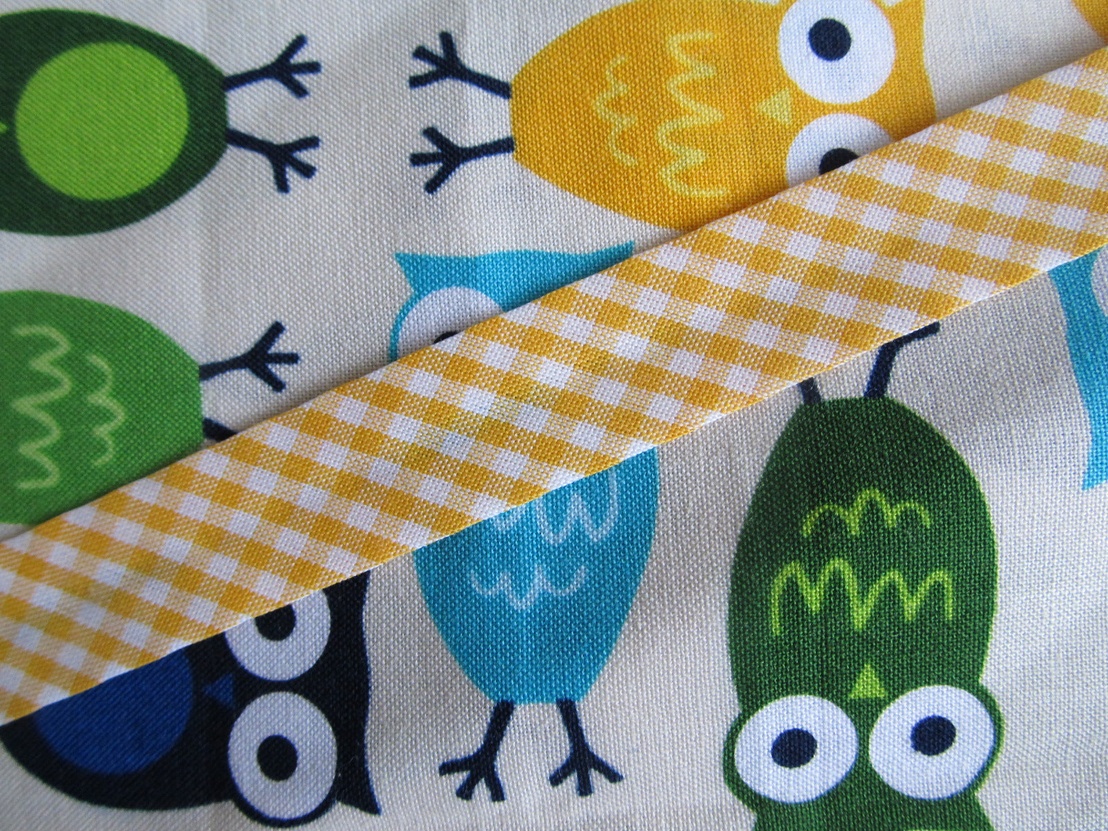 Gingham Check Bias Binding