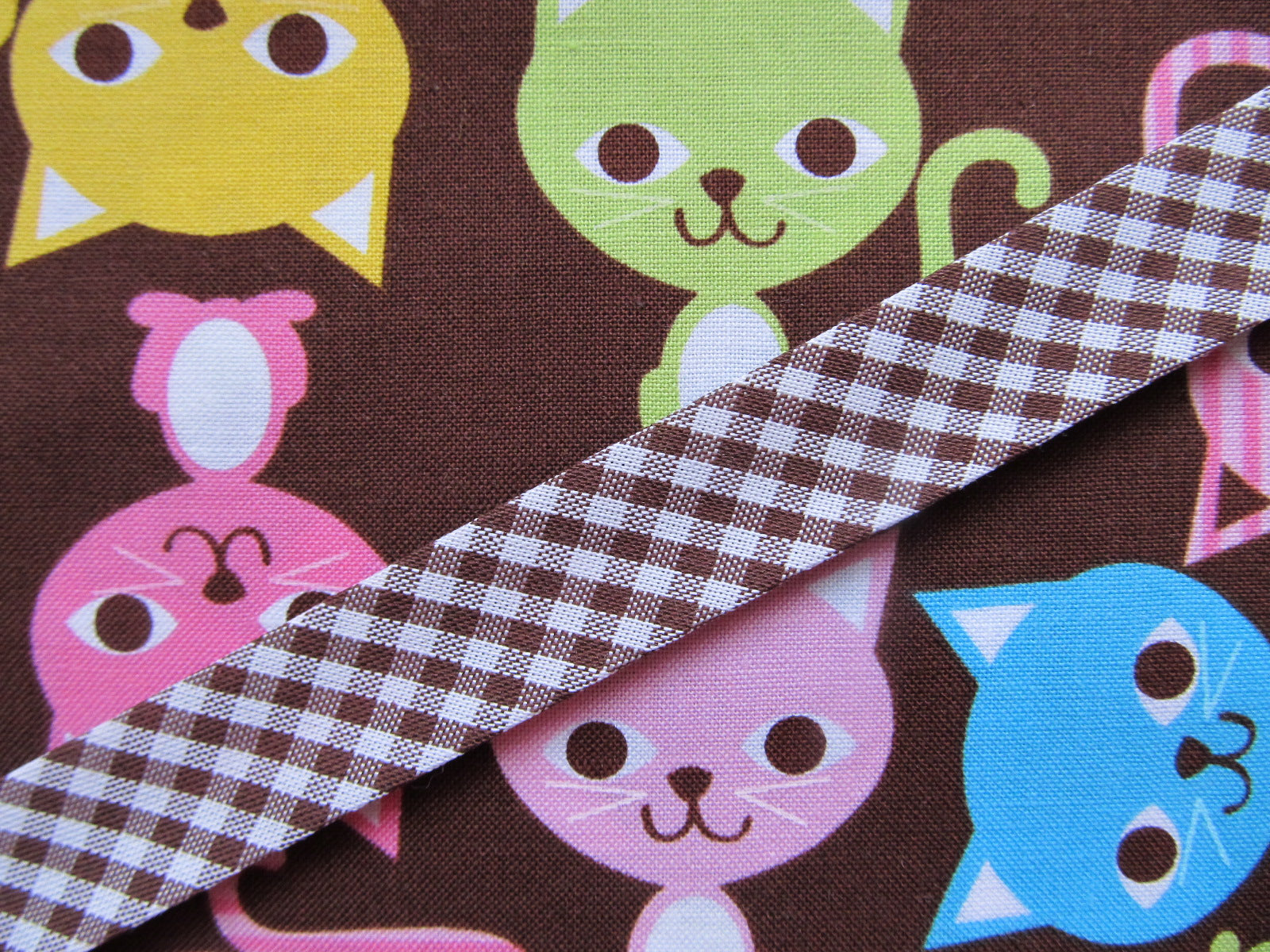 Gingham Check Bias Binding