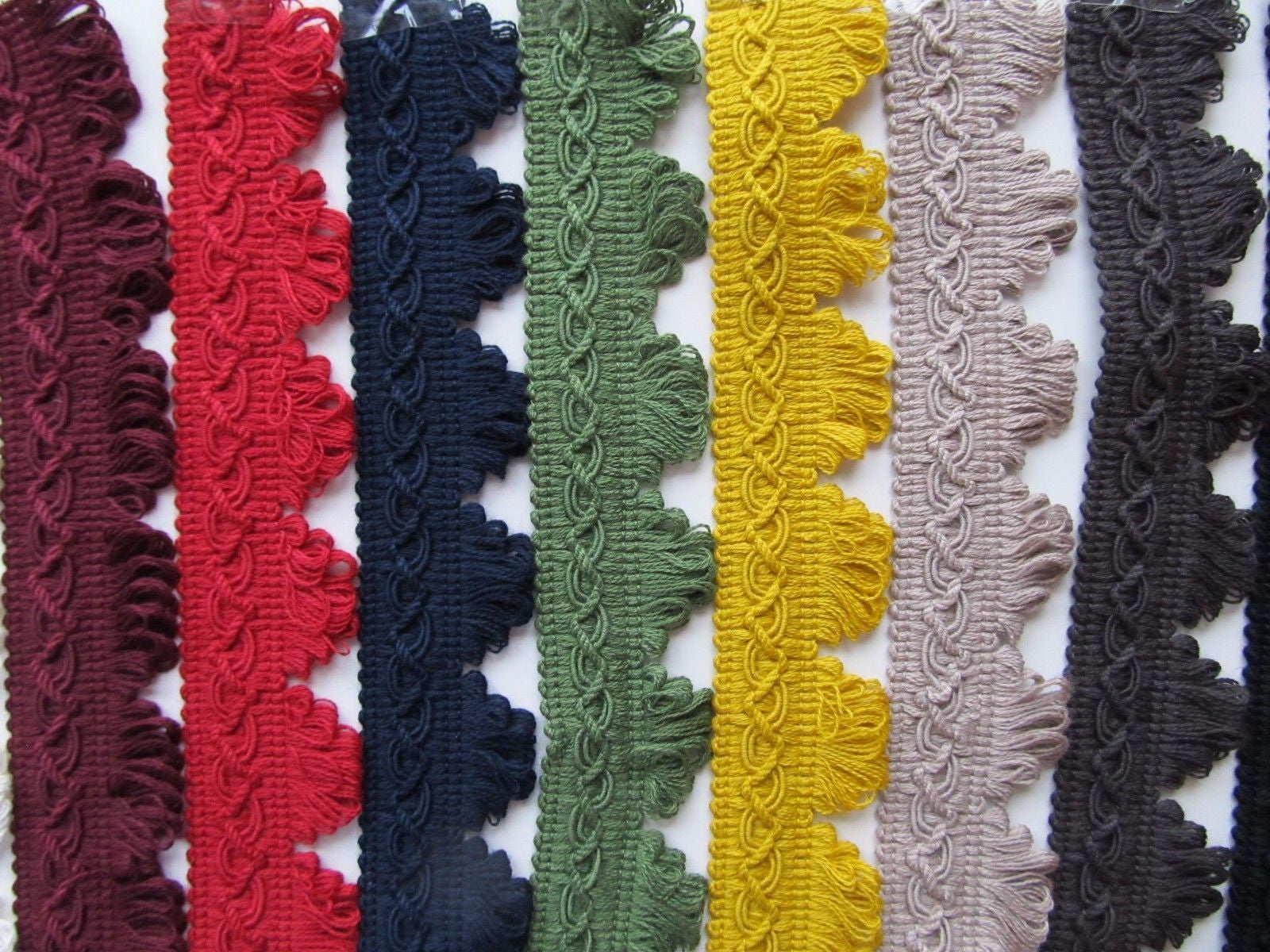 35mm Cotton Fringed Fan Braid
