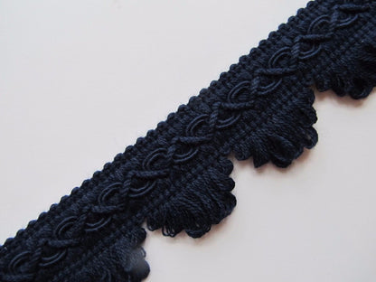 35mm Cotton Fringed Fan Braid