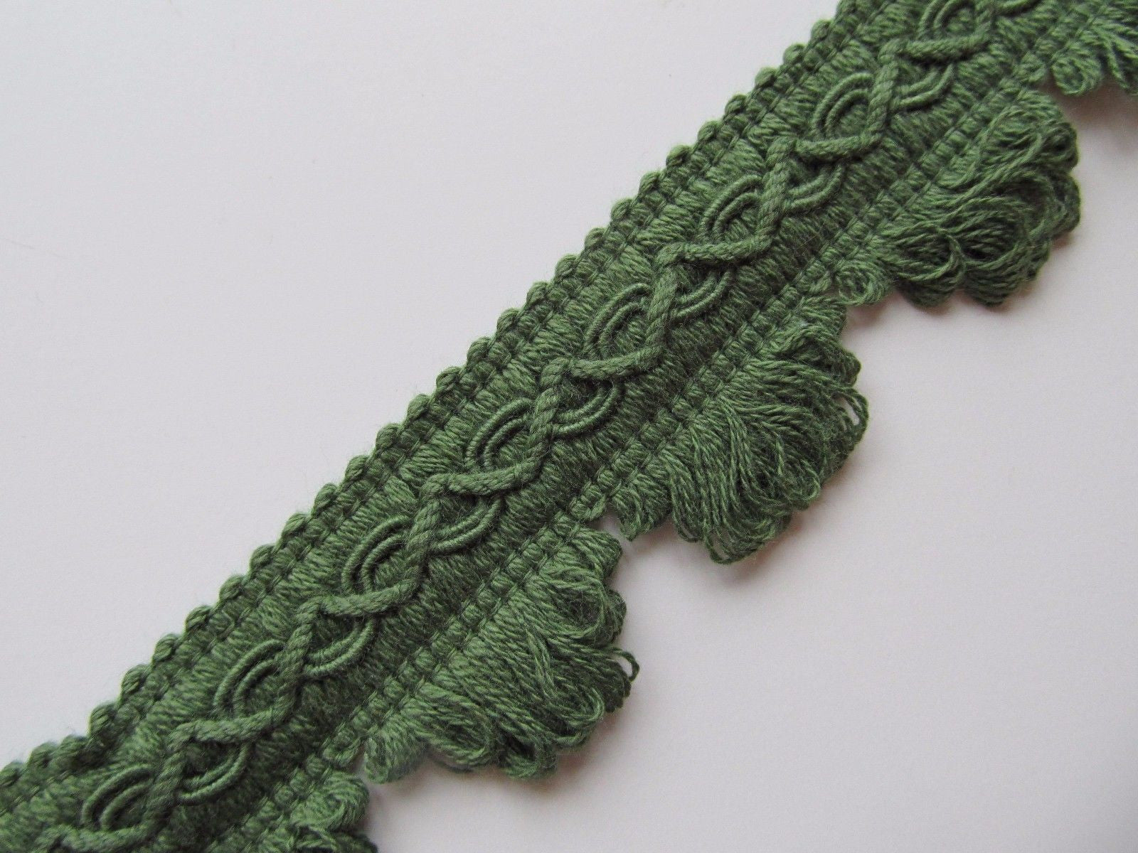 35mm Cotton Fringed Fan Braid