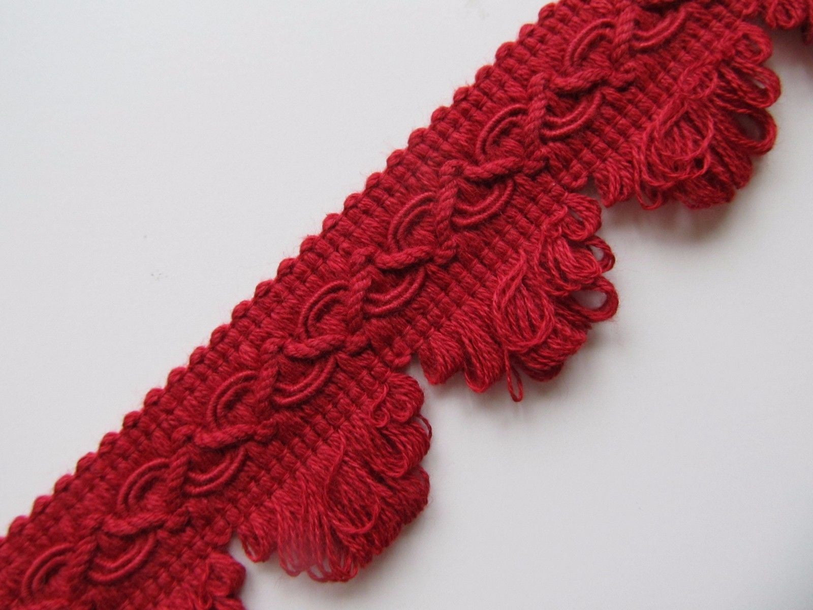 35mm Cotton Fringed Fan Braid