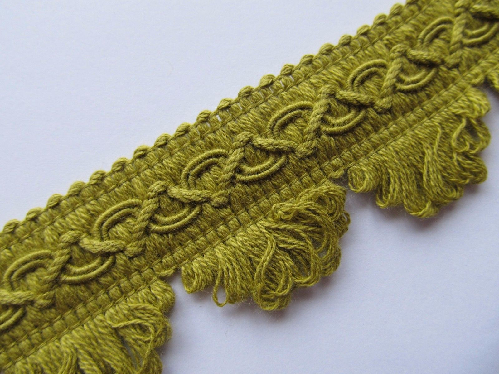 35mm Cotton Fringed Fan Braid