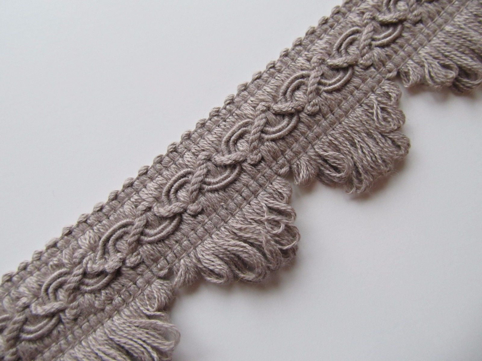 35mm Cotton Fringed Fan Braid