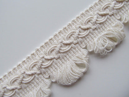 35mm Cotton Fringed Fan Braid