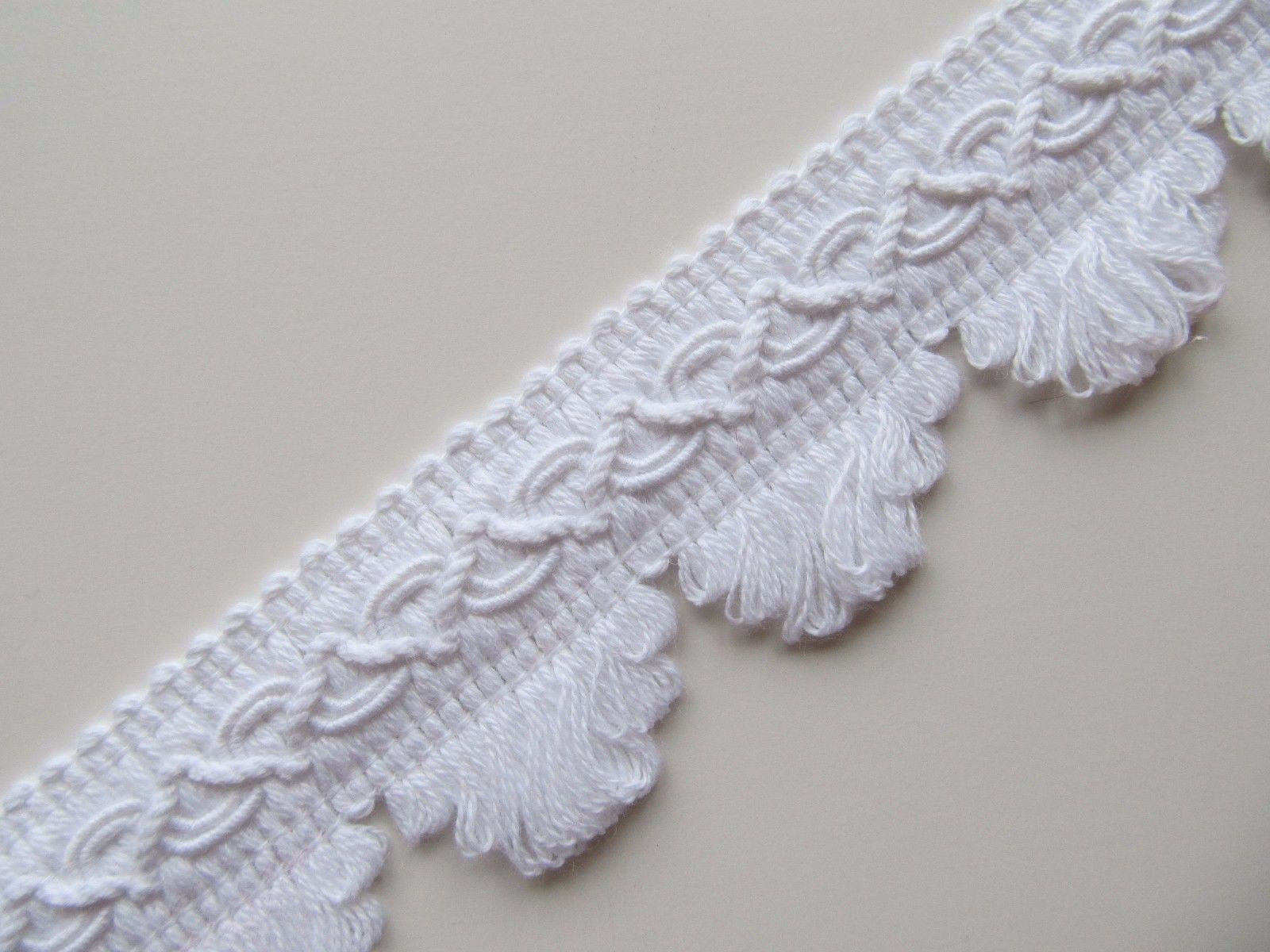35mm Cotton Fringed Fan Braid