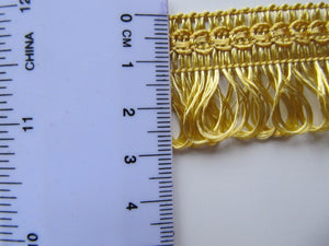 30mm Wide Fine Silky Loop Fringe 25 Metre Reel- WAS £13.50 NOW £8.50