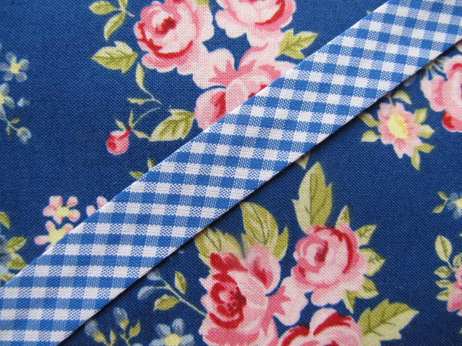 Gingham Check Bias Binding