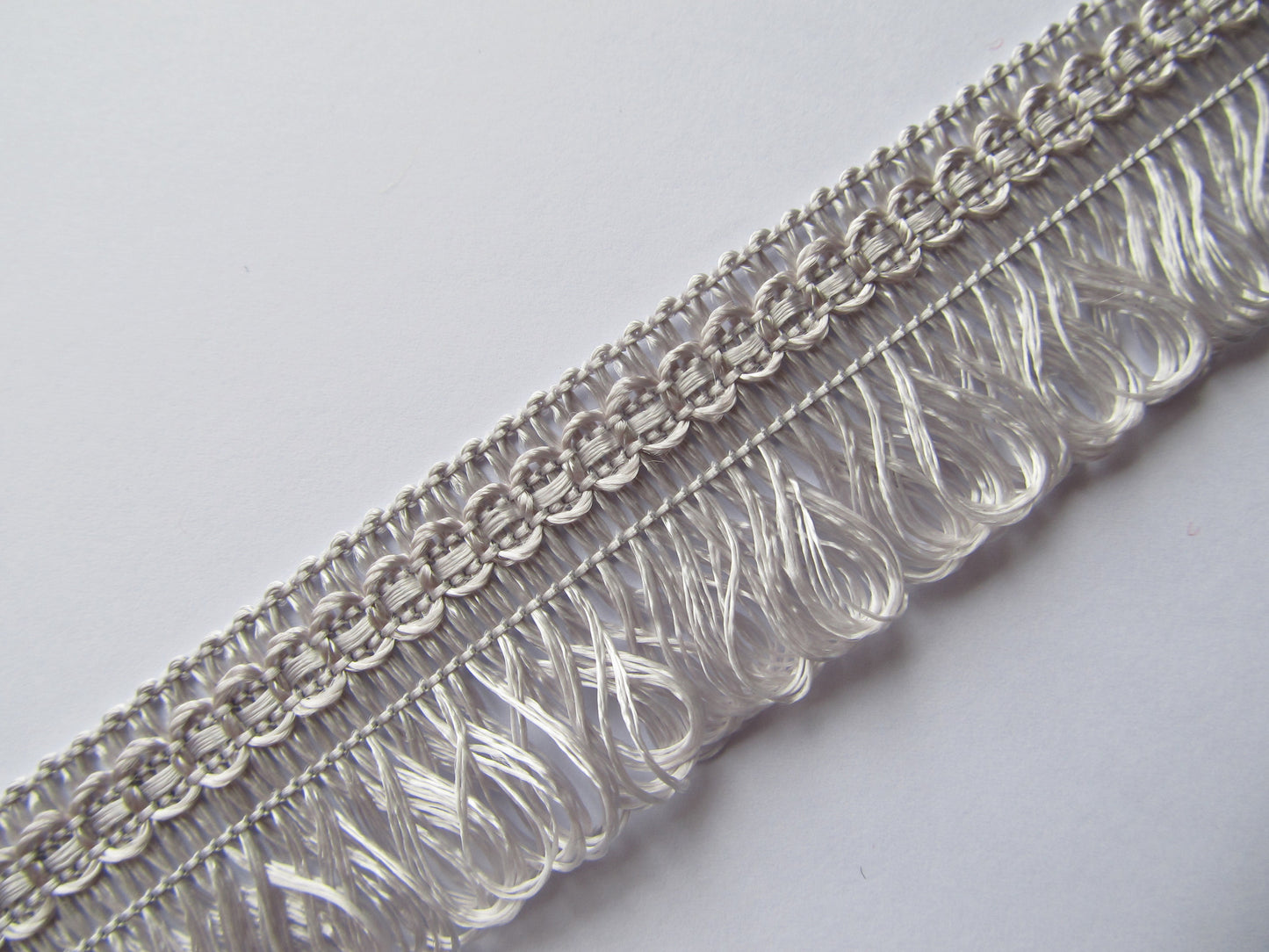 30mm Wide Fine Silky Loop Fringe 25 Metre Reel- WAS £13.50 NOW £8.50