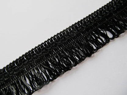 30mm Wide Fine Silky Loop Fringe 25 Metre Reel- WAS £13.50 NOW £8.50