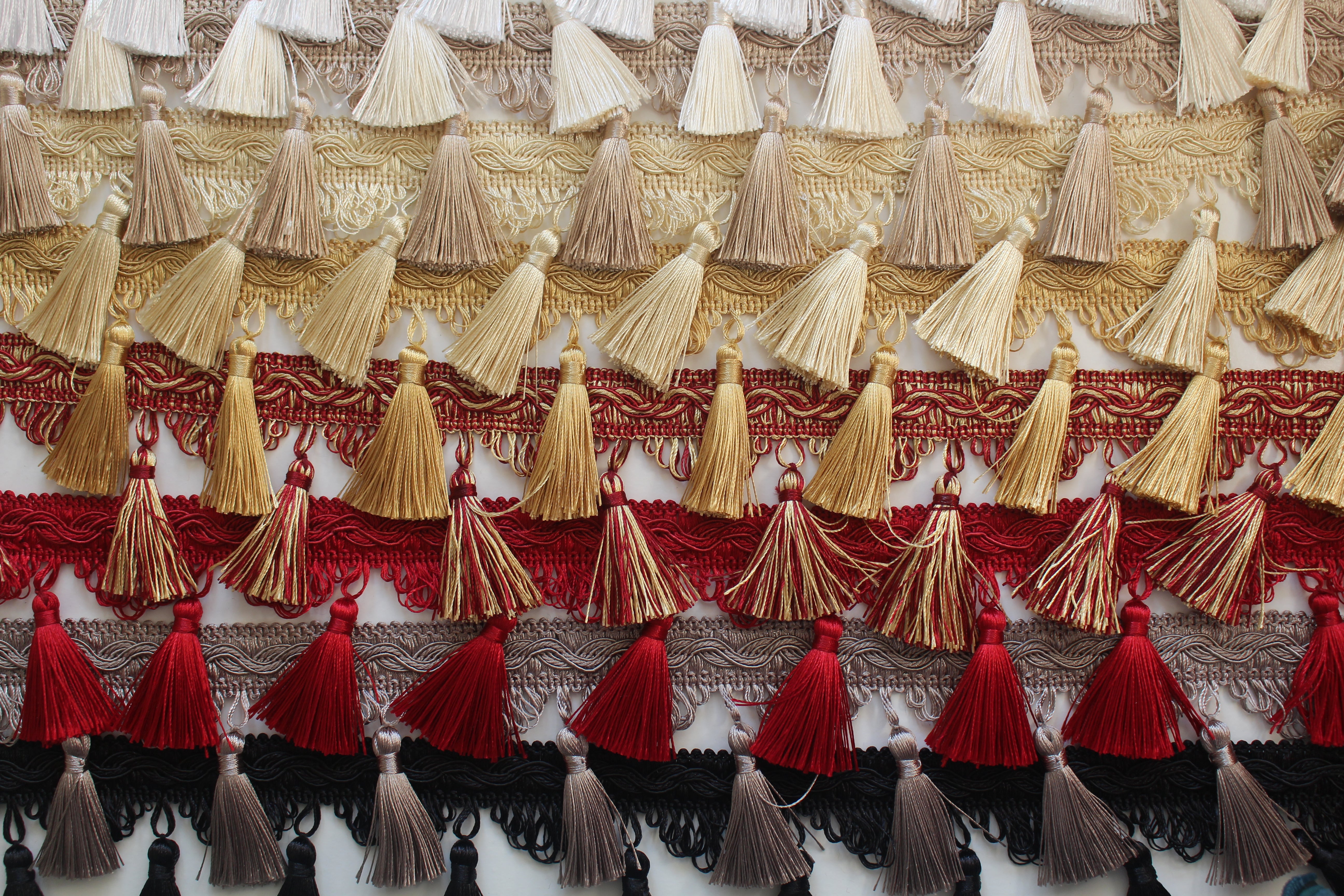 85mm Silky Traditional Polycotton Tassel Fringe