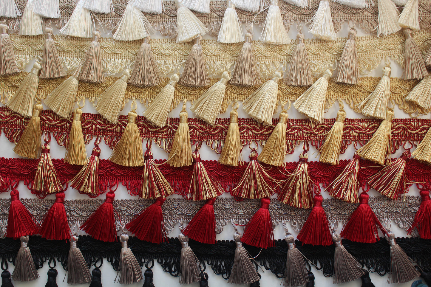 85mm Silky Traditional Polycotton Tassel Fringe