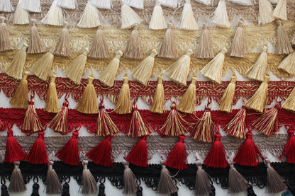 85mm Silky Traditional Polycotton Tassel Fringe