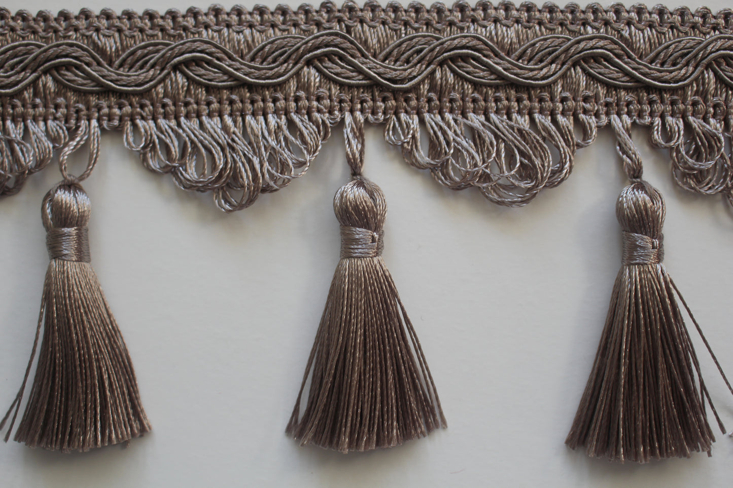 85mm Silky Traditional Polycotton Tassel Fringe