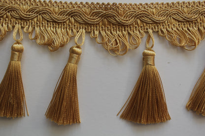 85mm Silky Traditional Polycotton Tassel Fringe