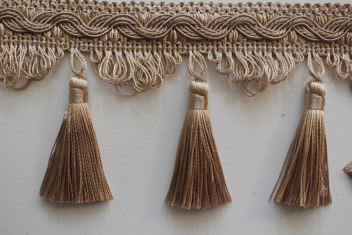 85mm Silky Traditional Polycotton Tassel Fringe