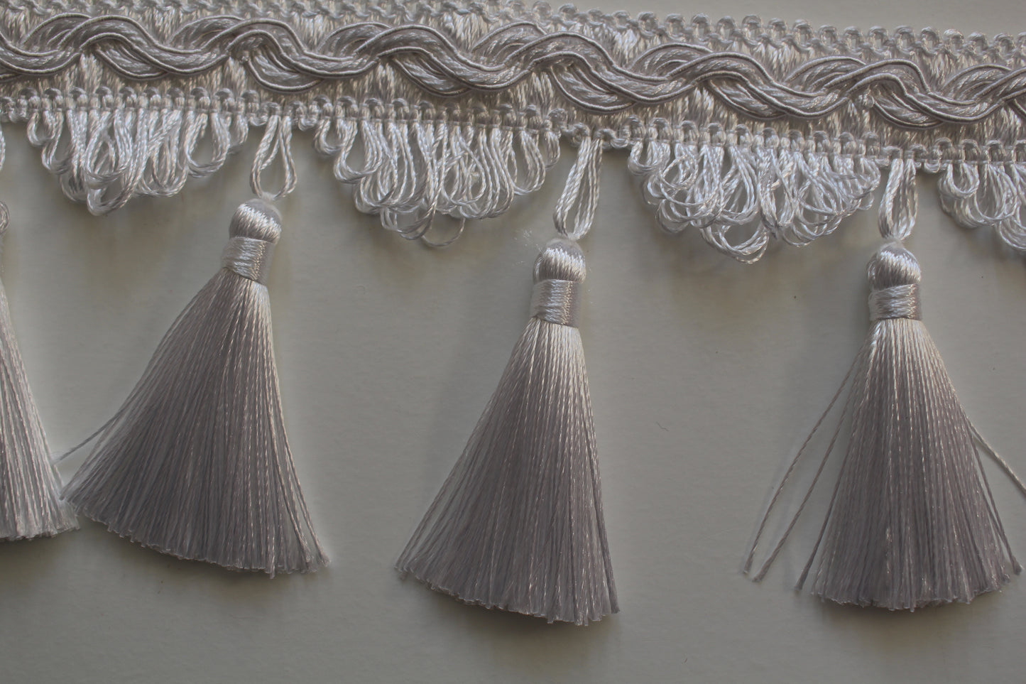 85mm Silky Traditional Polycotton Tassel Fringe