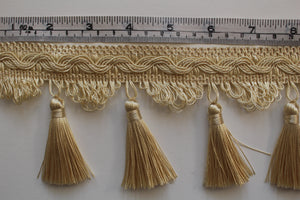 85mm Silky Traditional Polycotton Tassel Fringe