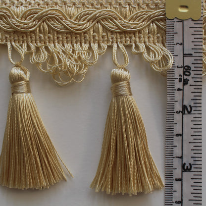 85mm Silky Traditional Polycotton Tassel Fringe
