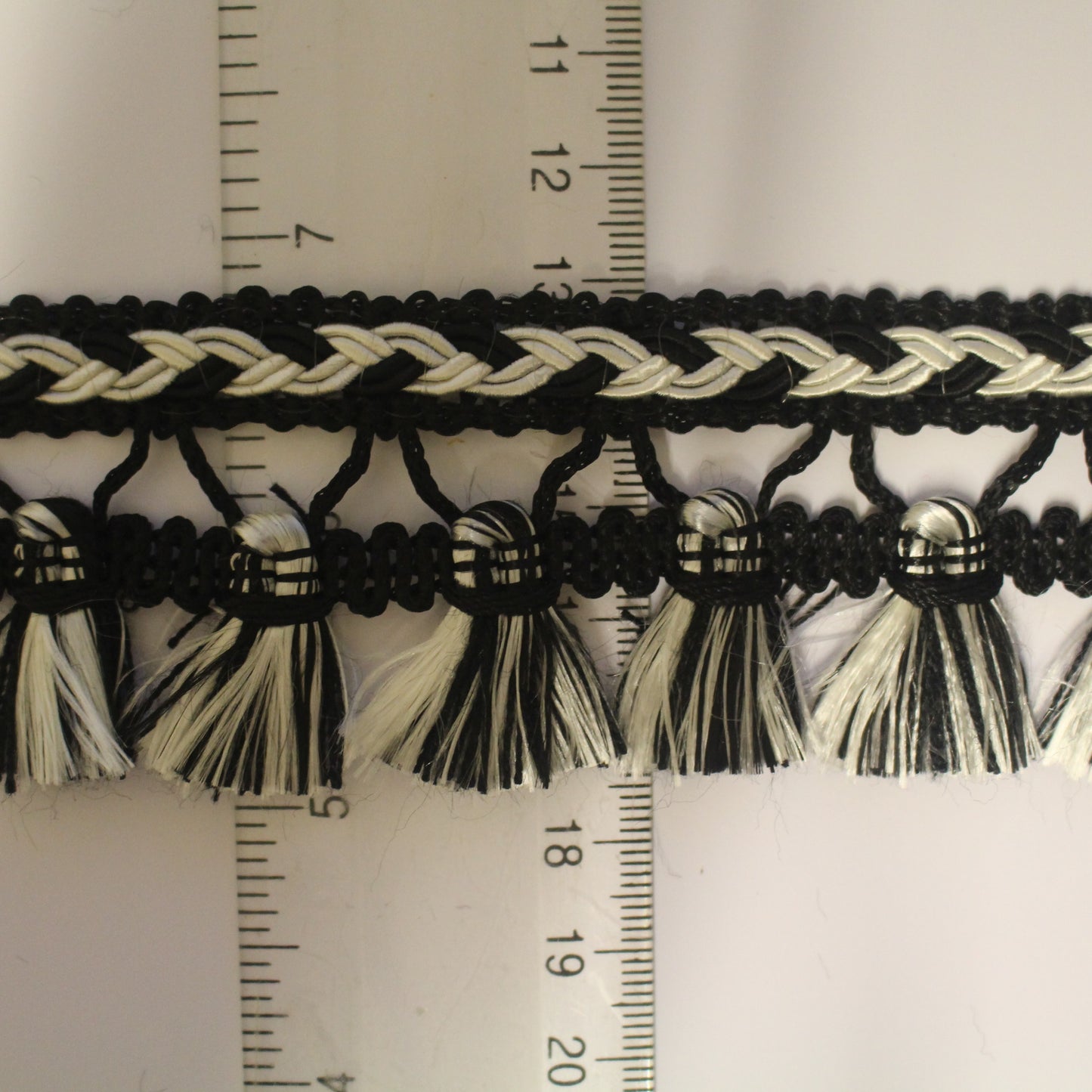 45mm Premium Plaited Tassel Fringe