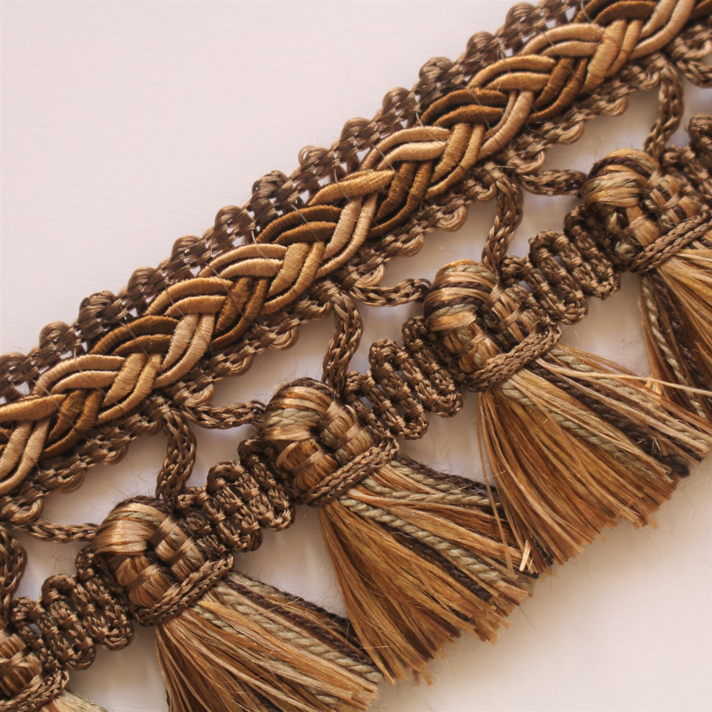 45mm Premium Plaited Tassel Fringe