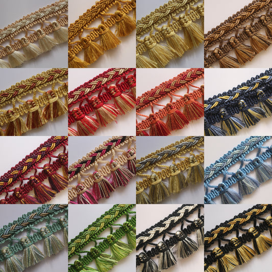45mm Premium Plaited Tassel Fringe