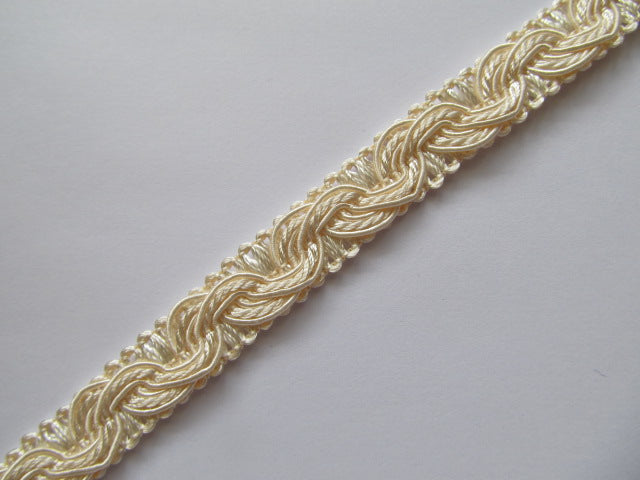 35mm Silky Polycotton Fringed Fan Braid