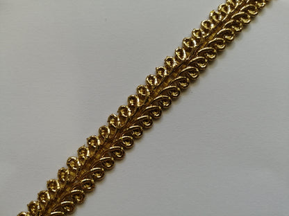 10mm Metallic Scroll Braid