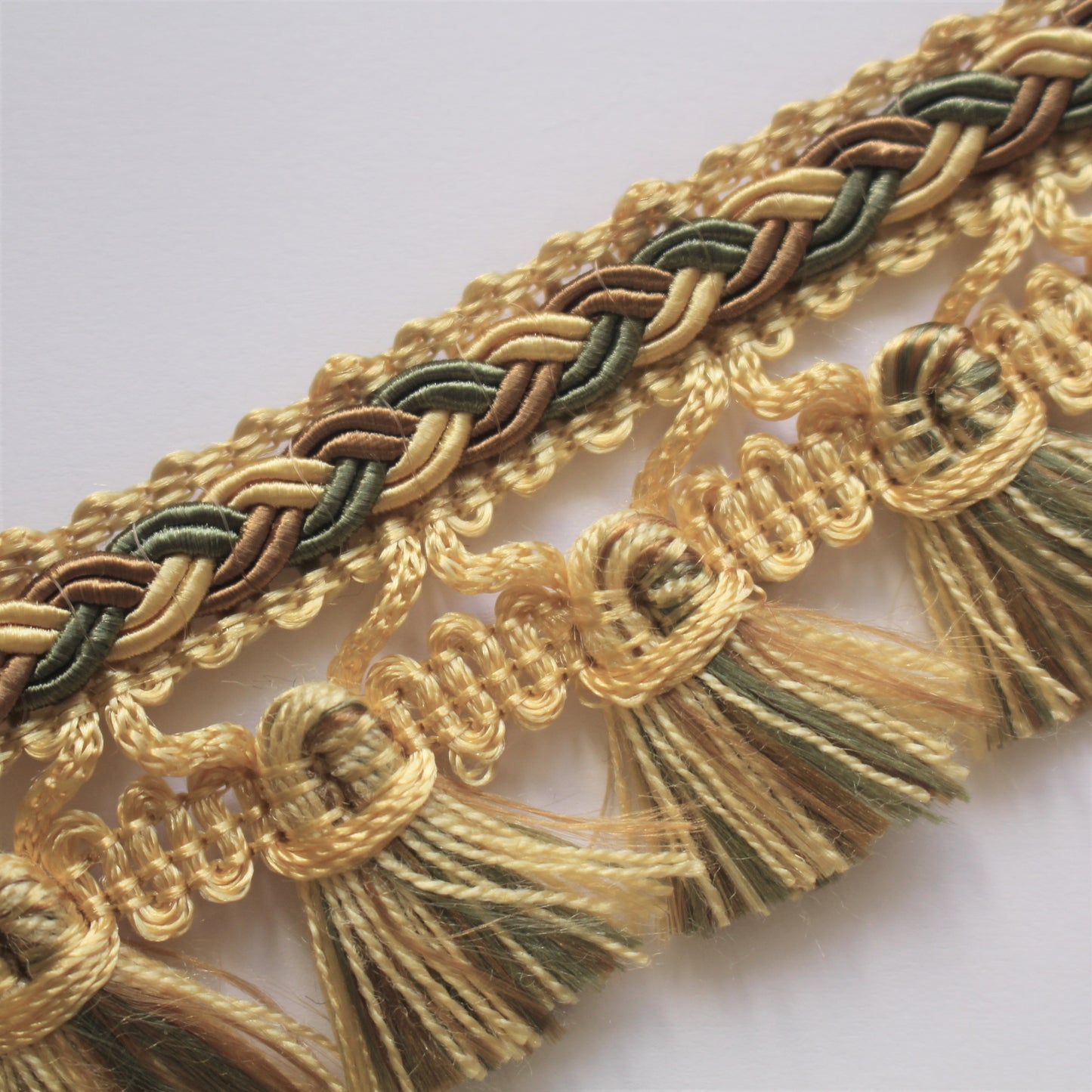 45mm Premium Plaited Tassel Fringe