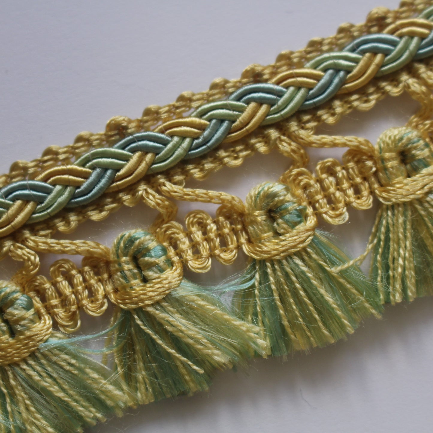 45mm Premium Plaited Tassel Fringe