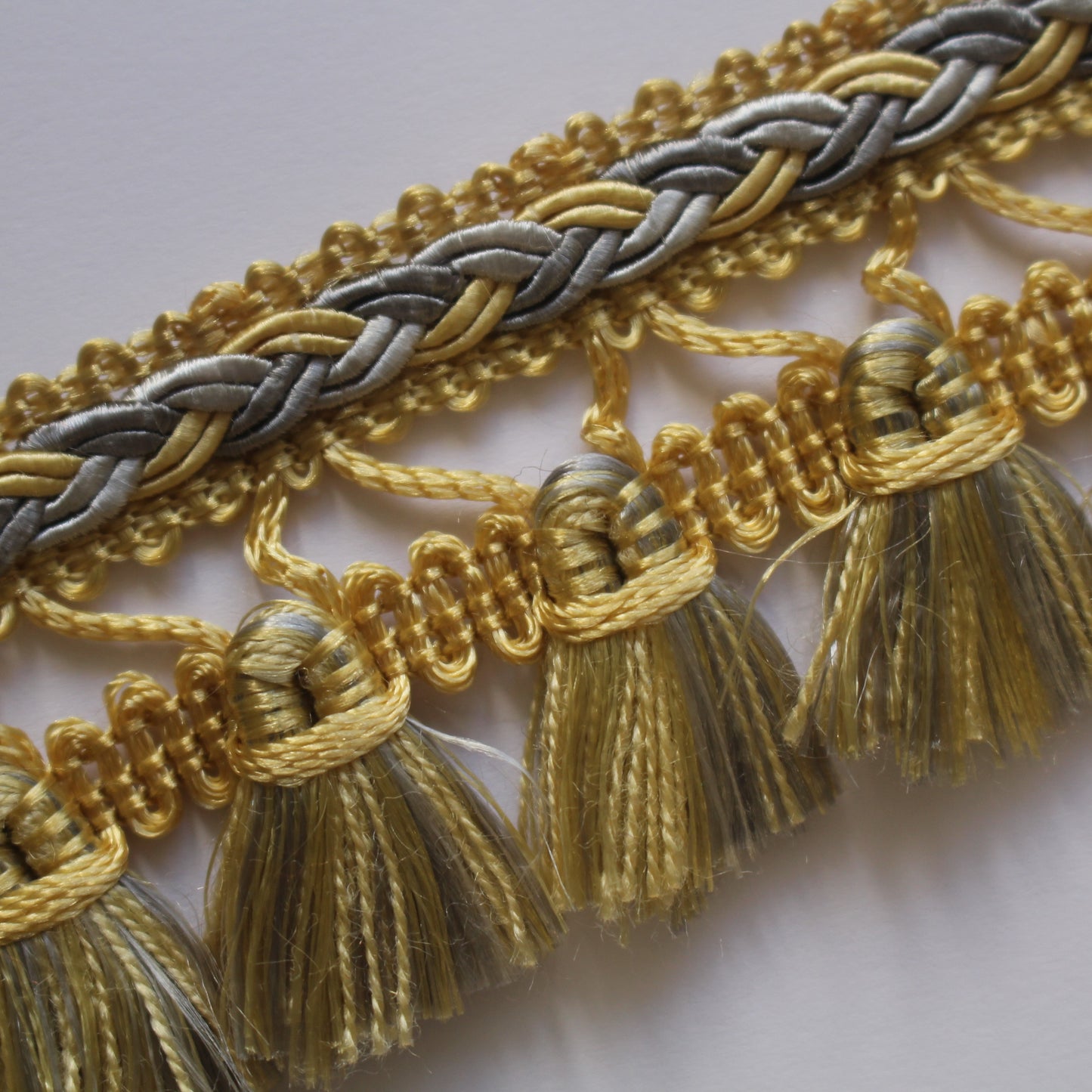 45mm Premium Plaited Tassel Fringe
