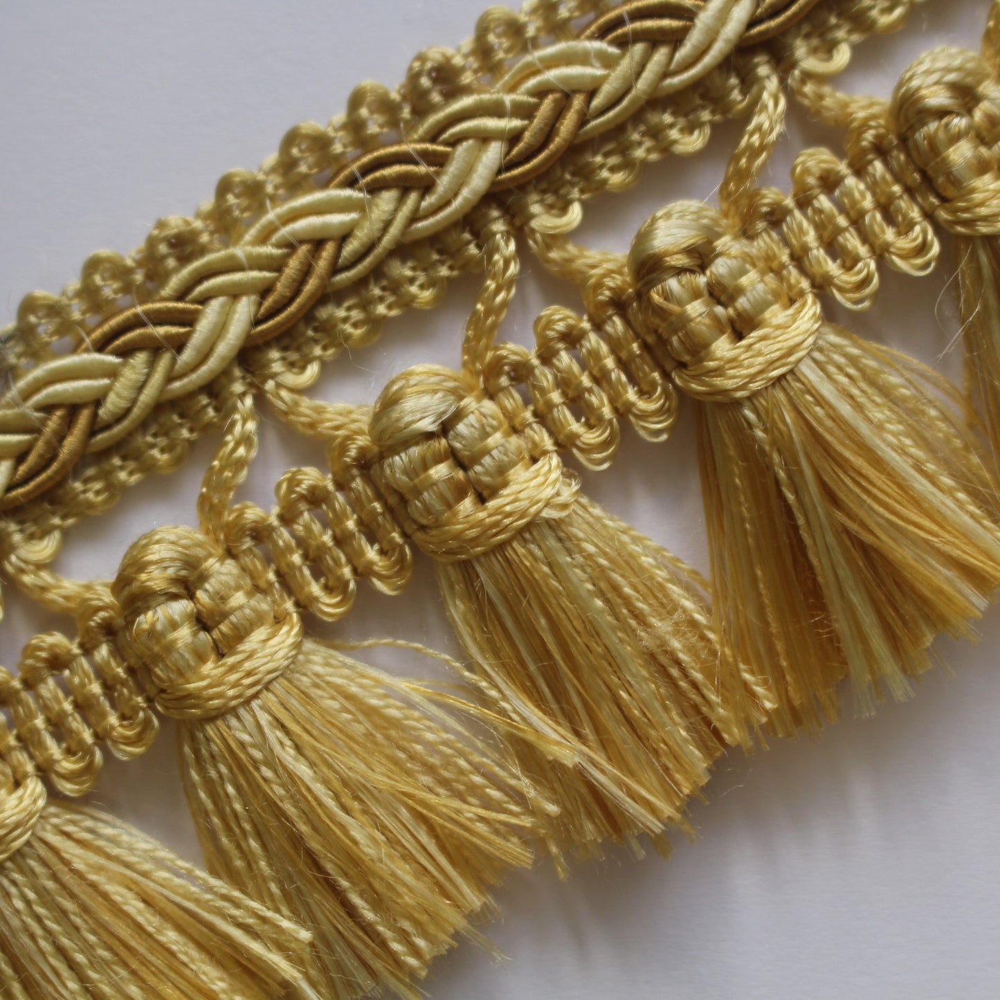 45mm Premium Plaited Tassel Fringe