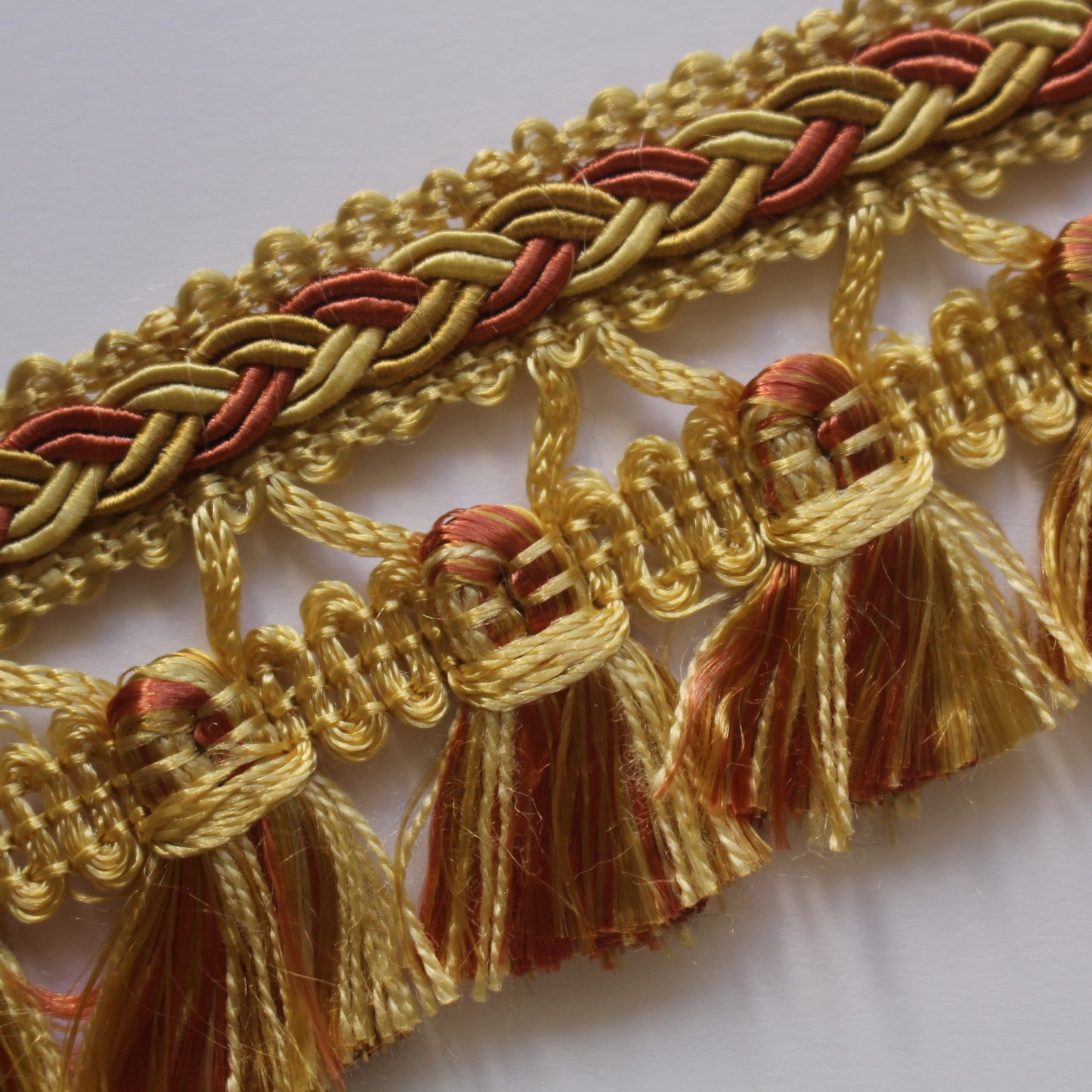 45mm Premium Plaited Tassel Fringe