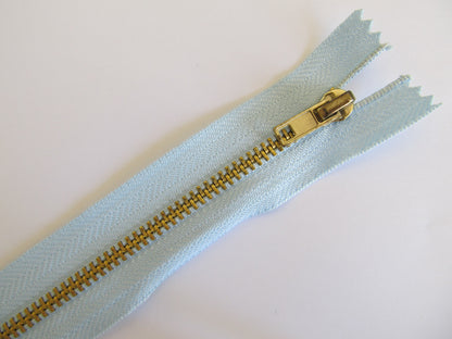 Brass Jeans Zips - Choice of Colours and Sizes