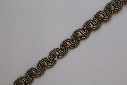 12mm Silky Polycotton Wave Braid