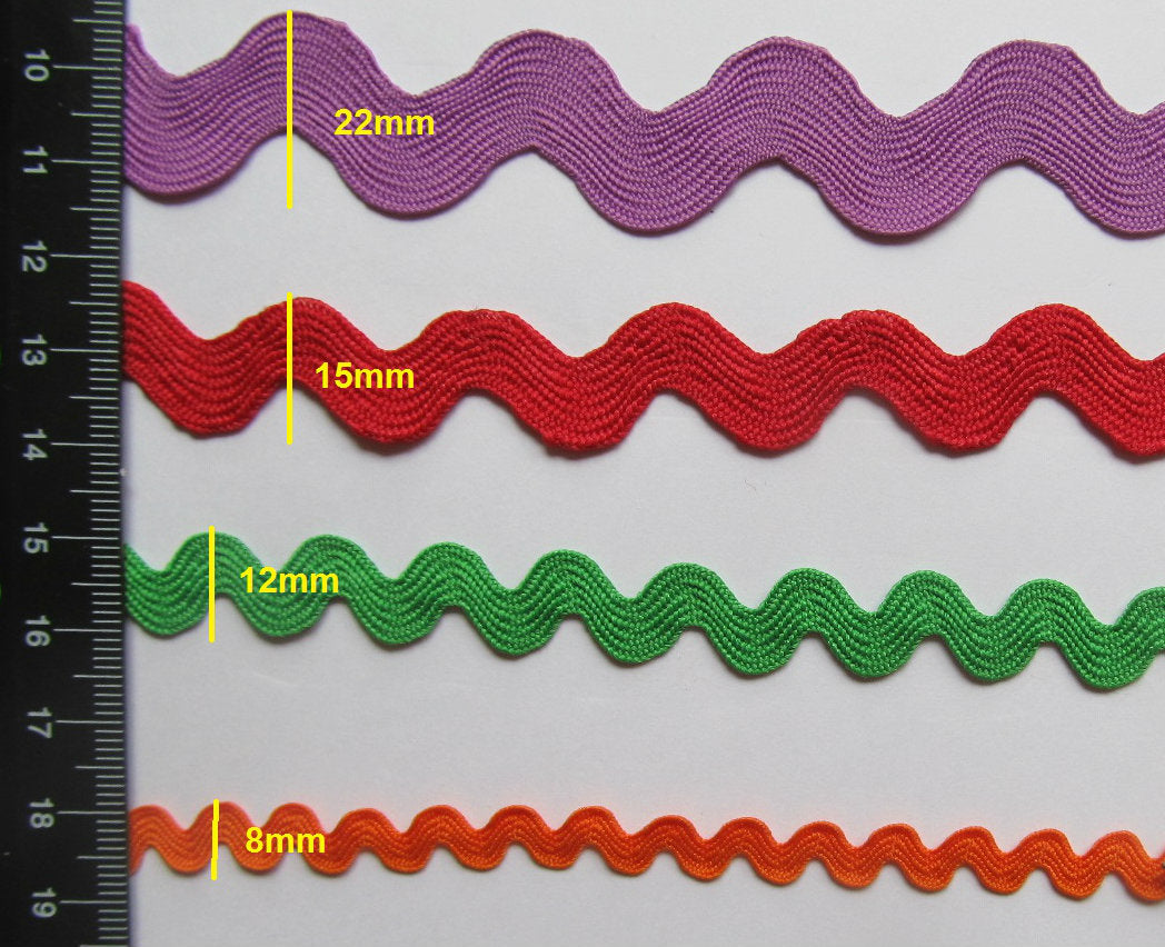 Extra Jumbo Ric Rac Trim 14mm/22mm Width